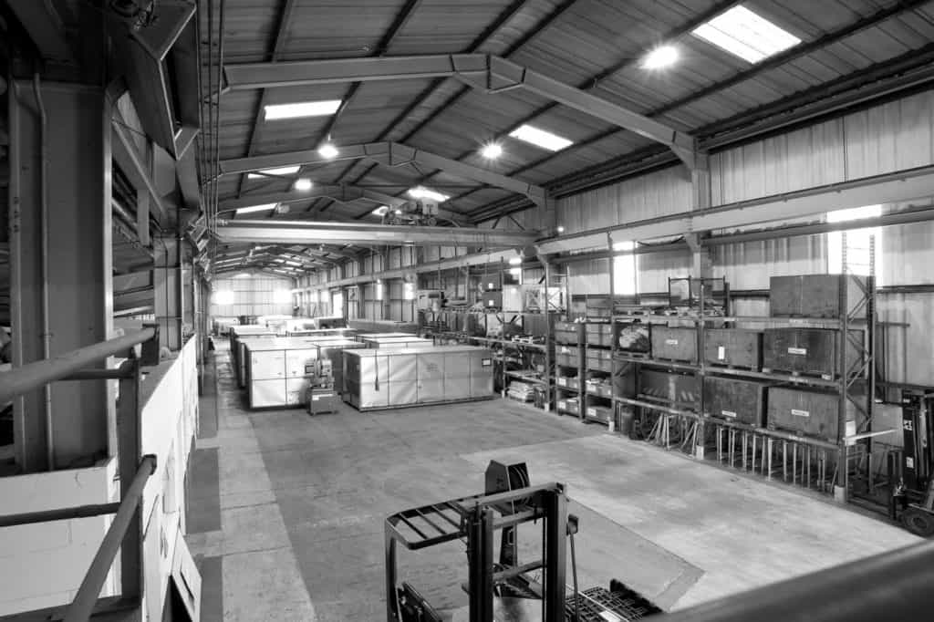 Industrial machinery storage